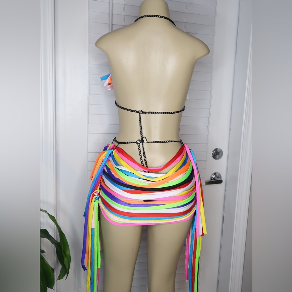 Custom Multi Color Skirt Set - Picture 4 of 6